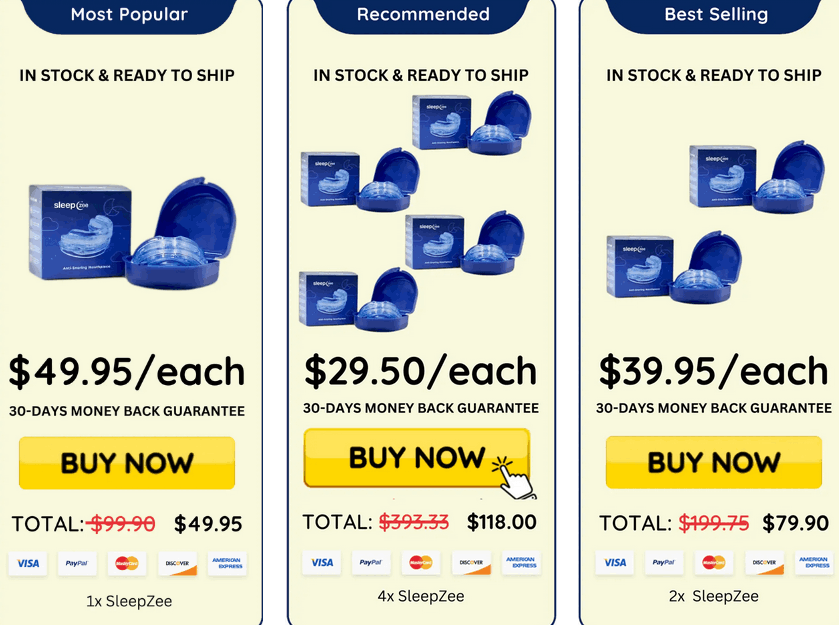 SleepZee Anti-Snoring Mouthpiece +Special+Price